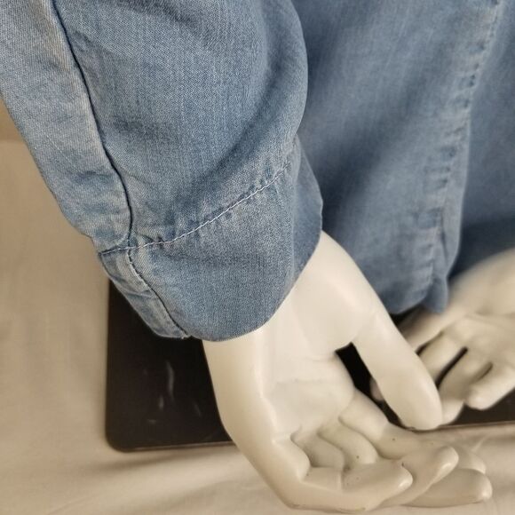 Jessica Simpson Open Front Light Blue Blazer - Picture 5 of 8